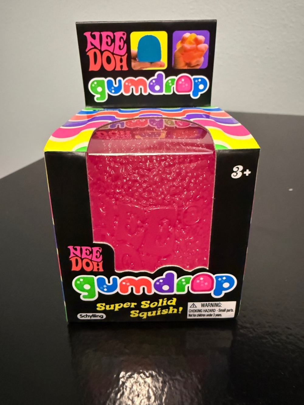 NeeDoh Gumdrop Fidget Toy, Squishy Sensory- Pink